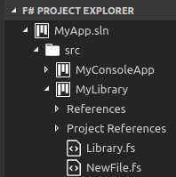 Project explorer new file