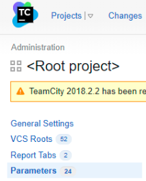 VCS root settings